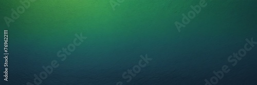 dark sapphire to moss green color gradient kraft paper grainy rough texture banner panoramic background banner template backdrop from Generative AI