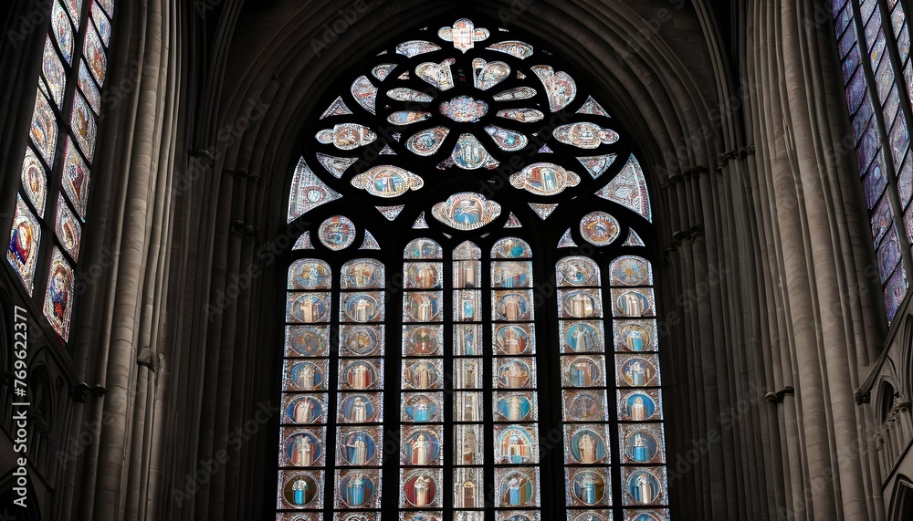 An Architectural Detail Shot Of The Cathedral Of C Upscaled