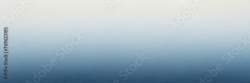 Pearl white to denim blue color gradient kraft paper grainy rough texture banner panoramic background banner template backdrop from Generative AI photo