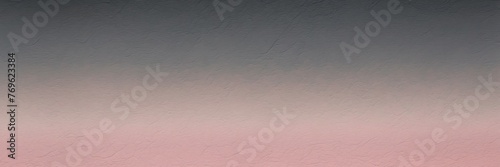 Slate gray to rose pink color gradient kraft paper grainy rough texture banner panoramic background banner template backdrop from Generative AI photo