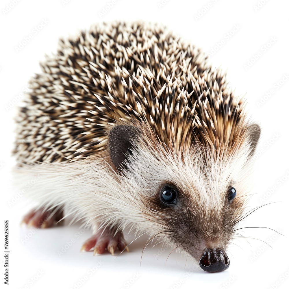 Obraz premium Hedgehog isolated on white background
