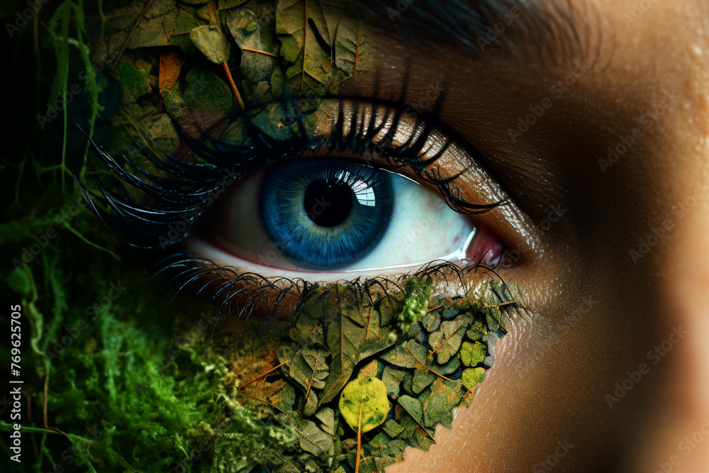 Obraz premium Nature protection conceptual Generative AI illustration Earth day ecology safe planet nature environment