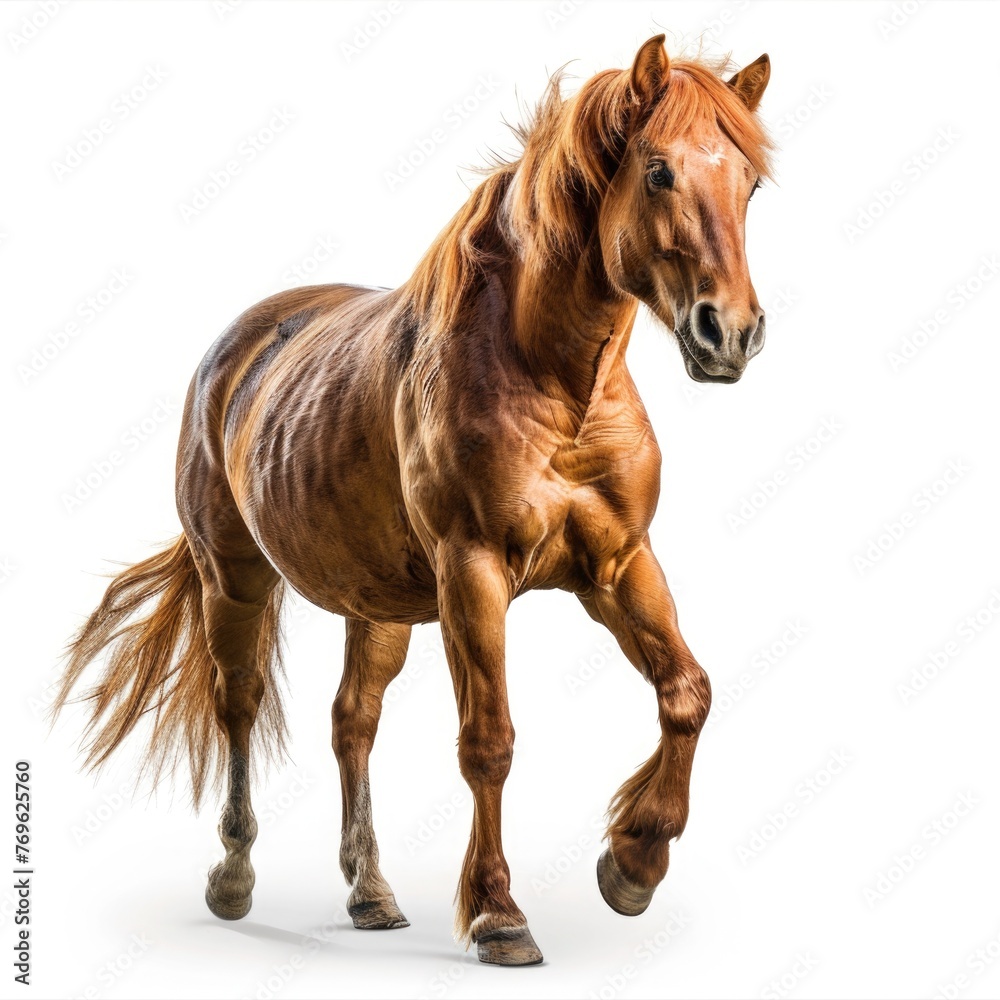 Fototapeta premium Horse isolated on white background