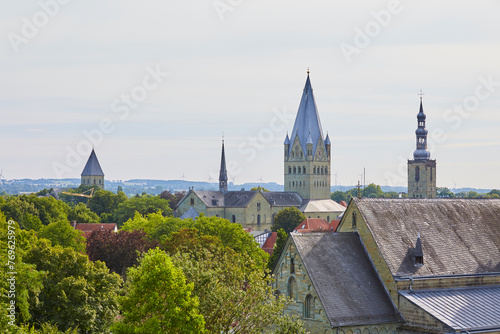 Blick auf den St. Patrokili Dom, Stadt Soest, Skyline, Kreis Soest, NRW, Deutschland, Germany, 2023    photo