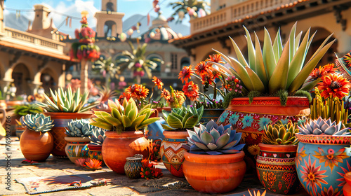 Wallpaper Mural Lively Garden Marketplace, Where Colorful Plants Meet the Warmth of Wooden Accents Torontodigital.ca