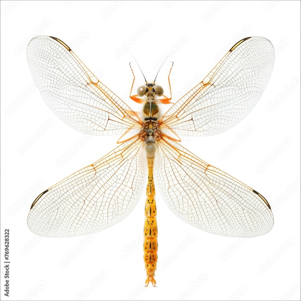 Lacewing isolated on white background