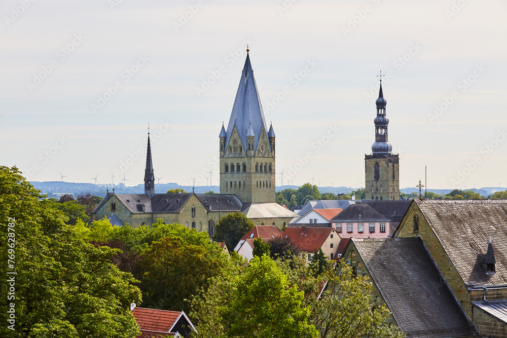 Blick auf die Stadt Soest, Skyline, Kreis Soest, NRW, Deutschland, Germany, 2023   