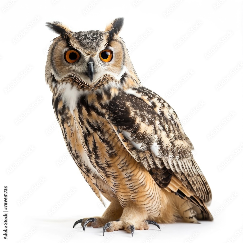 Owl isolated on white background Owl isolated on white background