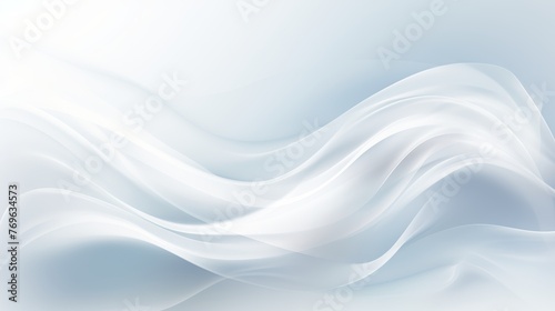 Ethereal white abstract minimalist design creating a magical and delicate background concept photo