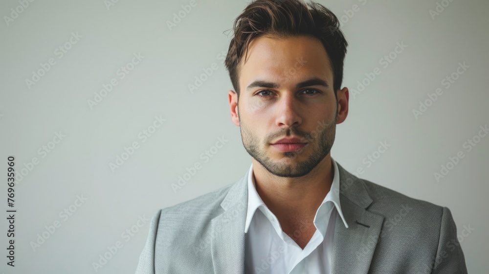 Portrait of man in a business, professional confidence and success Portrait of man in a business, professional confidence and success
