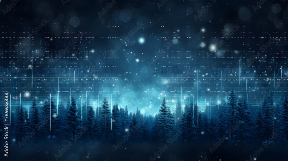 cyber winter, copy space for text cyber winter, copy space for text