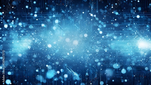 Wallpaper Mural Cyber winter background, copy space for text Torontodigital.ca