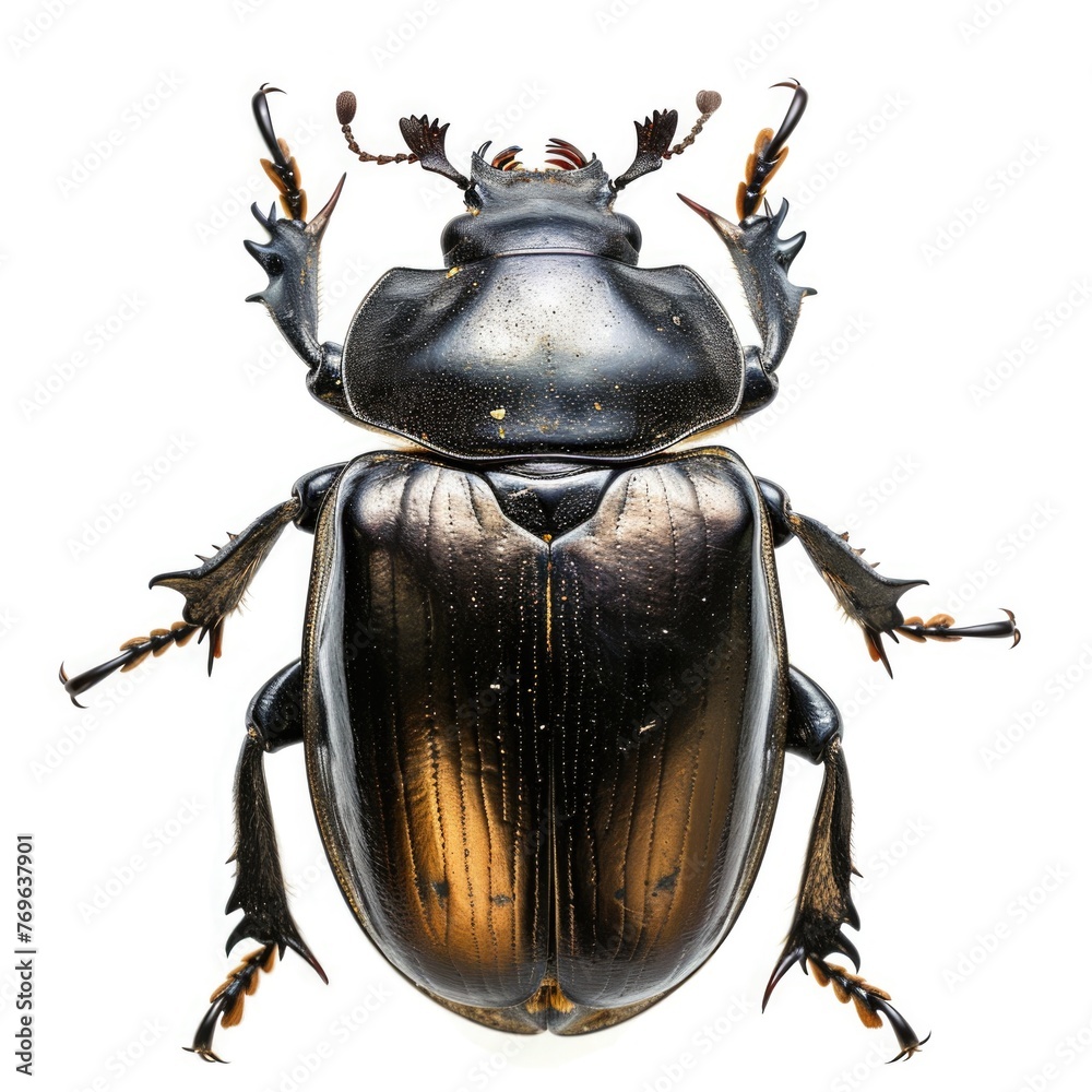 Scarab Beetle, symbol of ancient Egypt isolated on white background Scarab Beetle, symbol of ancient Egypt isolated on white background