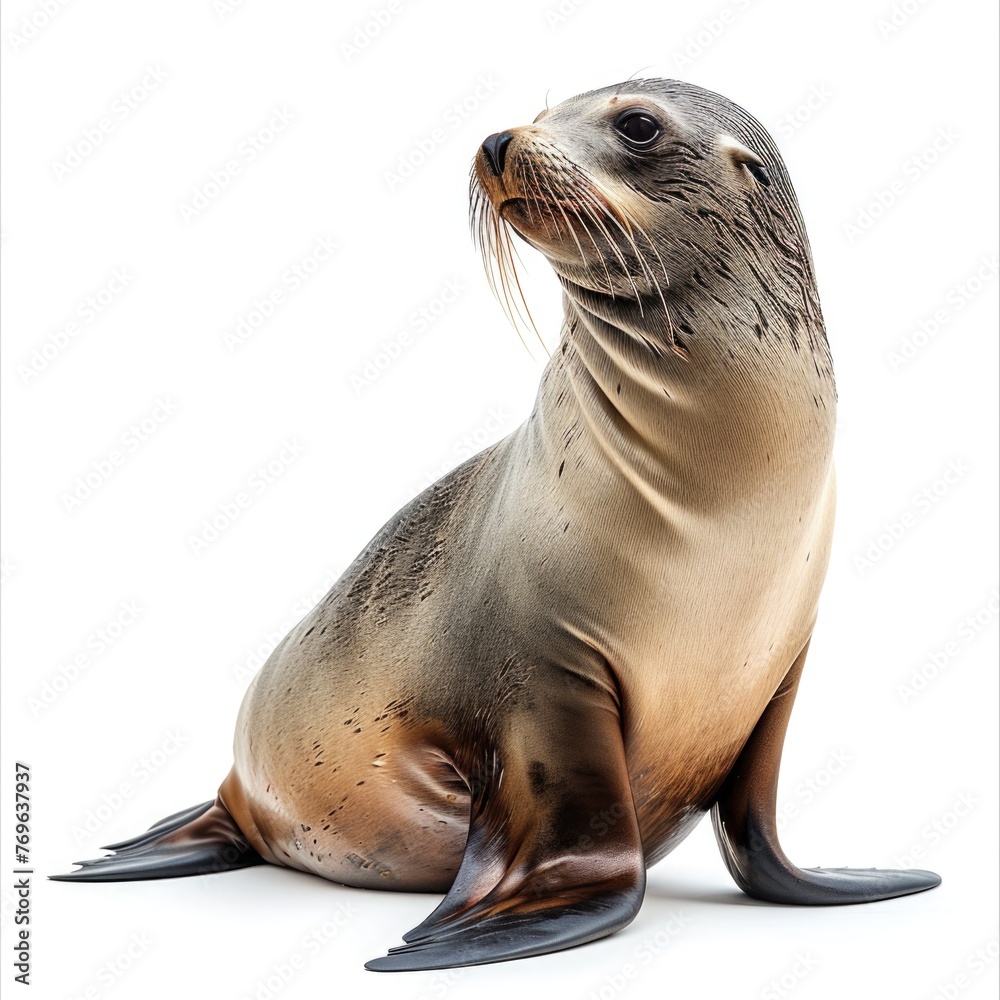 Fototapeta premium Sea-Lion isolated on white background