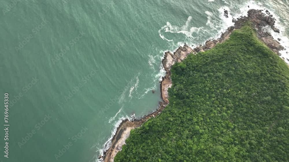 Balneario Camboriu in Santa Catarina. Taquaras Beach and Laranjeiras Beach. Aerial view in landscape. Brazil. Balneario Camboriu in Santa Catarina. Taquaras Beach and Laranjeiras Beach. Aerial view in landscape. Brazil.