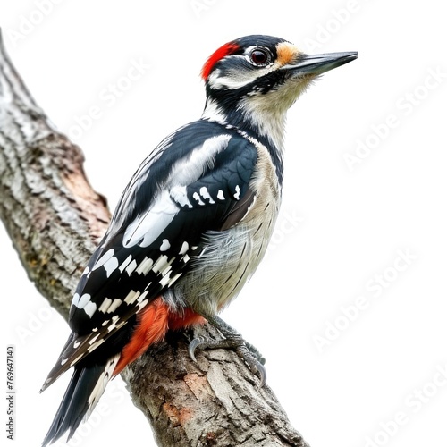 Woodpecker isolated on white background © thesweetsheep