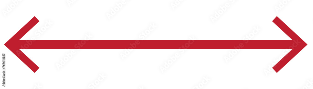 Vector illustration of a black arrow pointing both sides, right and left Vector illustration of a black arrow pointing both sides, right and left