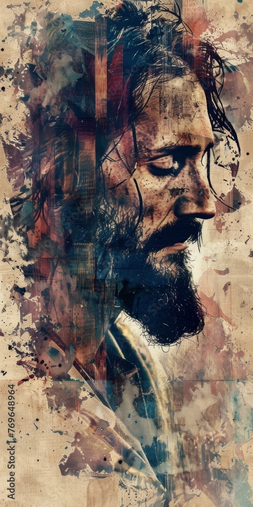 Jesus Christ, Christian god, religion, 3d, background image for mobile phone, ios, Android, banner for instagram stories, vertical wallpaper Jesus Christ, Christian god, religion, 3d, background image for mobile phone, ios, Android, banner for instagram stories, vertical wallpaper