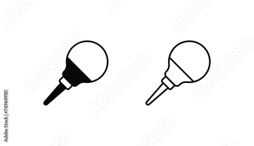 Nasal Aspirator icon design with white background stock illustration