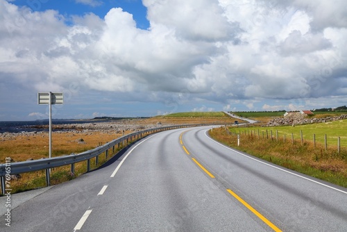 Road in Rogaland  Norway