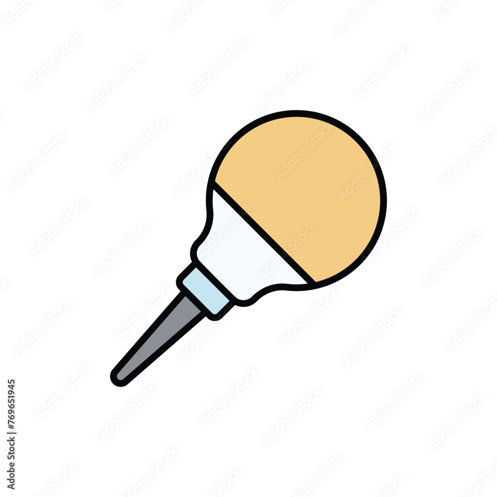 Nasal Aspirator icon design with white background stock illustration Nasal Aspirator icon design with white background stock illustration