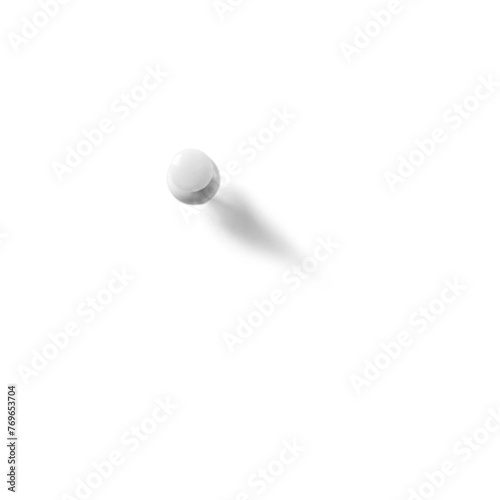 Close up view pin isolated on plain background , fit for your stationery concept.