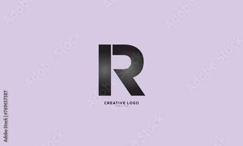 IR Abstract initial monogram letter alphabet logo design