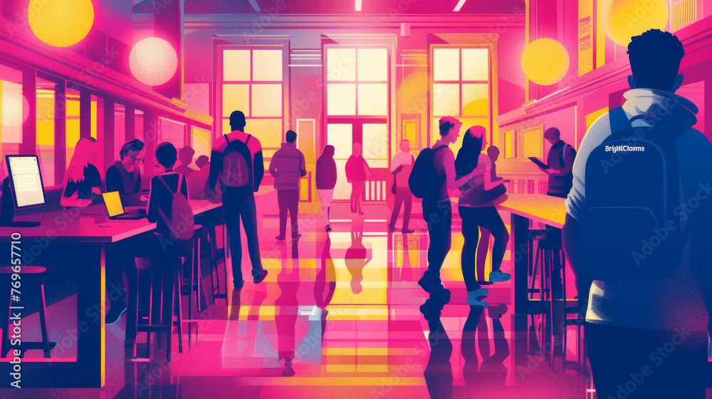 The image is a stunningly vibrant and intricate artwork, bursting with color and detail. The image is a stunningly vibrant and intricate artwork, bursting with color and detail.