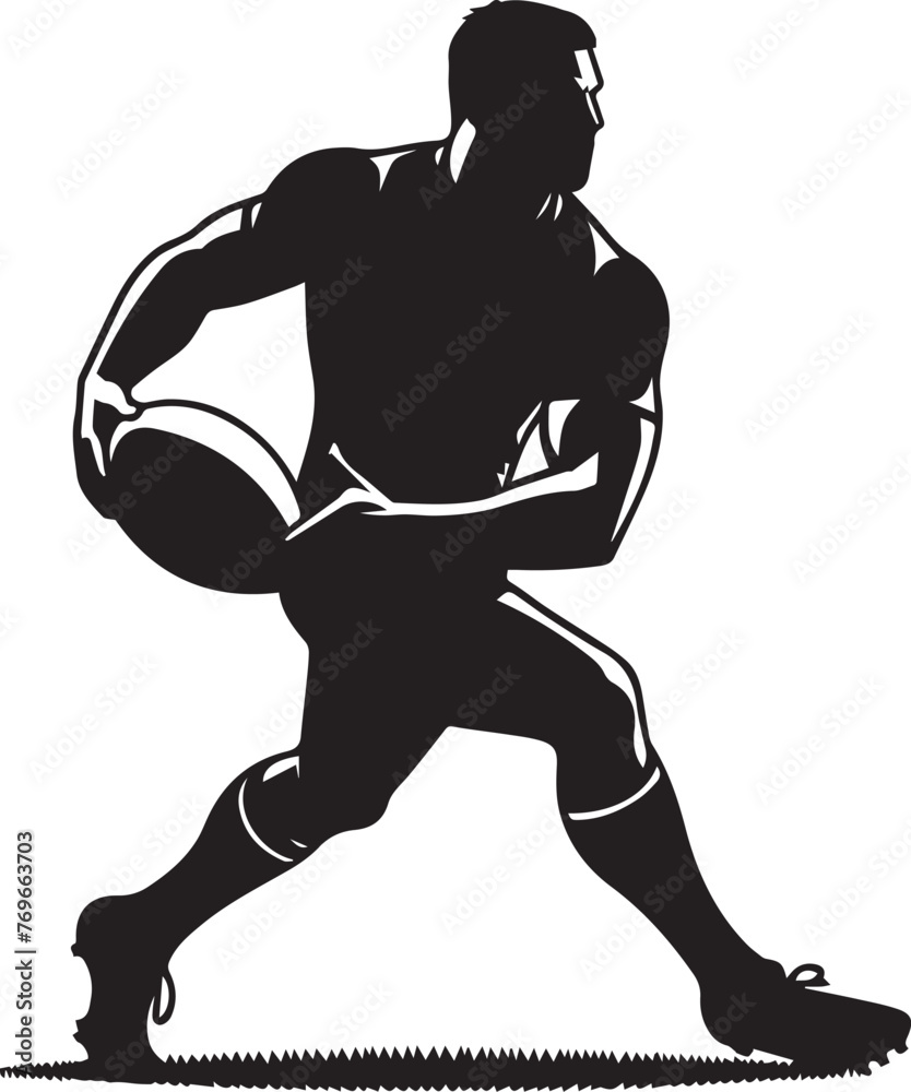 Rugby Player Silhouettes EPS Rugby Vector Rugby Player Clipart Rugby Player Silhouettes EPS Rugby Vector Rugby Player Clipart