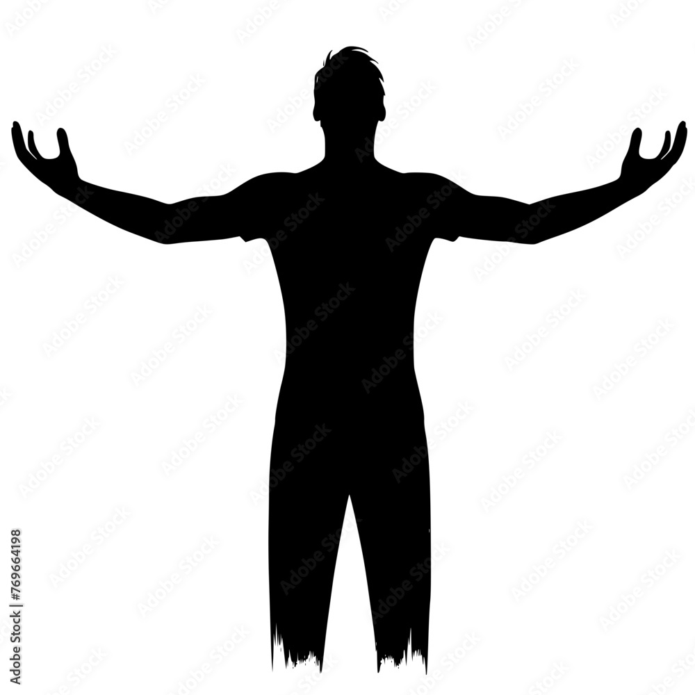 silhouette of a man silhouette of a man