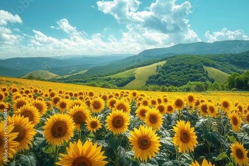 Vast Sunflower Field 