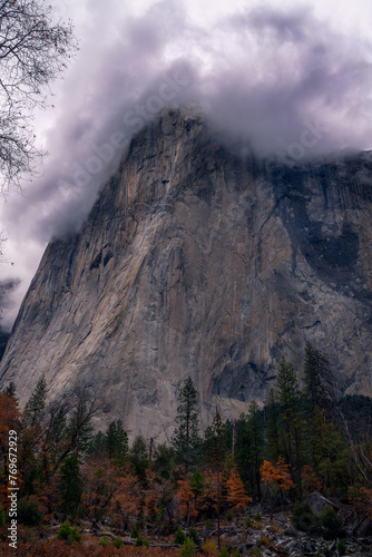 clouds over the mountains
