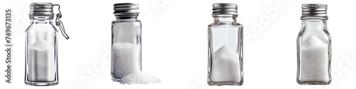Salt and pepper shakers isolated on transparent  background photo