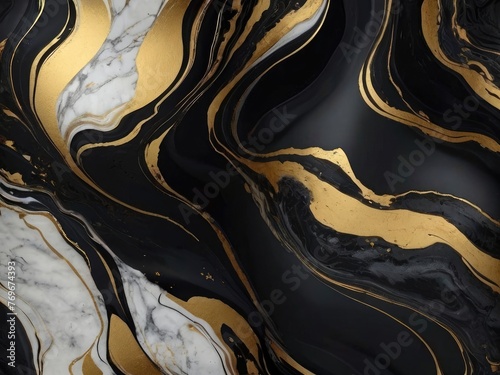 black and golden marble background with smudge grey effect without shadow abstract background