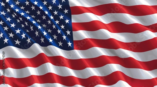 USA flag background. Memorial, Independence day, US of America national holiday symbol
