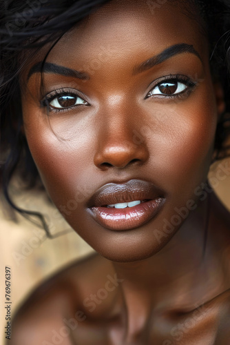 A beautiful african female model