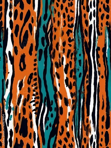 An abstract pattern inspired by animal prints