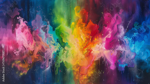 Colourful oil background