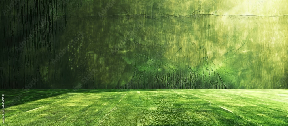 Abstract background with green carpet - obrazy, fototapety, plakaty 