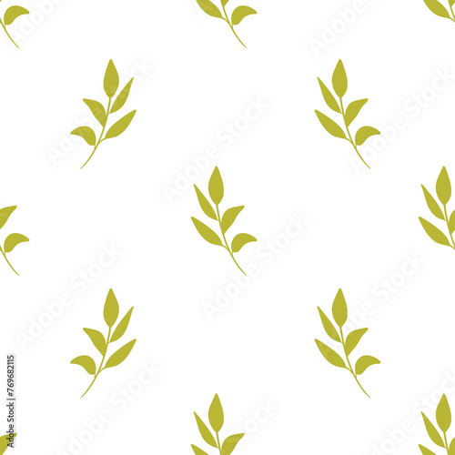 seamless pattern with leaves