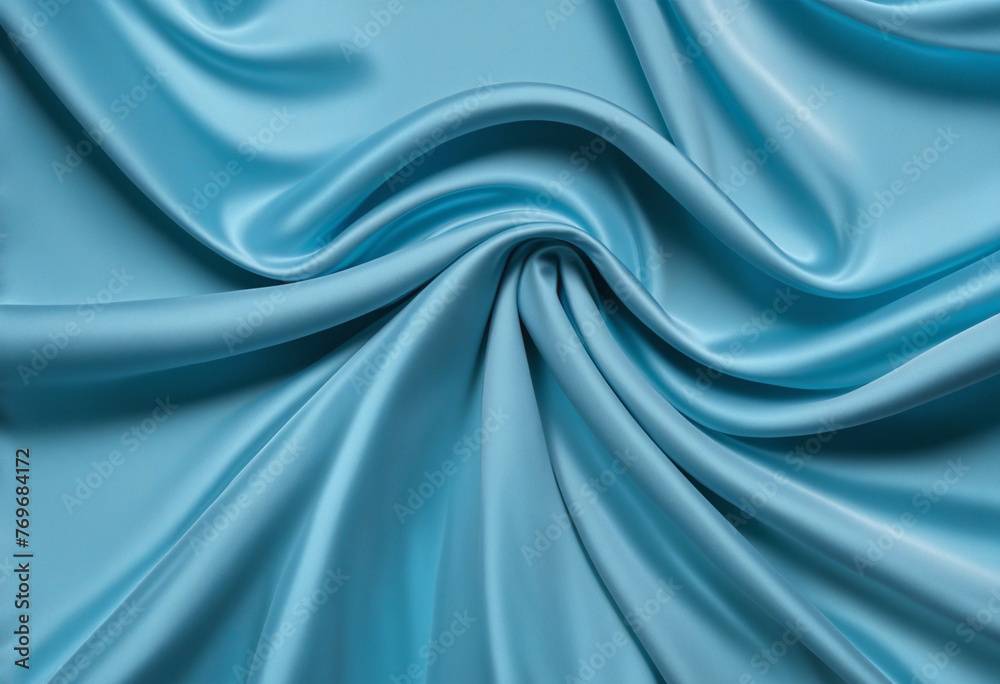 Blue Cloth-like Glossy Backgrounds colorful background - obrazy, fototapety, plakaty 