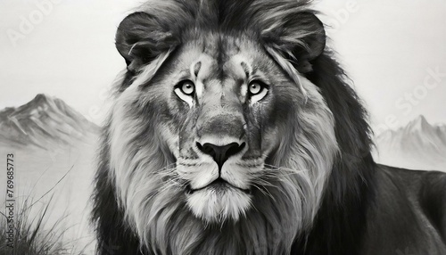 Wallpaper Mural lion head portrait Torontodigital.ca