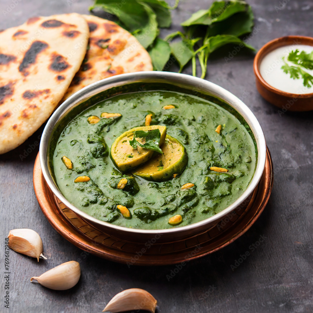 lasooni palak recipe or dhaba style garlic lasooni palak recipe or dhaba style garlic