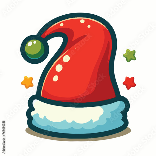 cute chrismas carton vector on white background