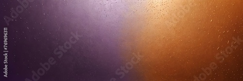 Plum purple to citrus orange color gradient shiny metal sheet surface smooth texture banner panoramic background banner template backdrop from Generative AI