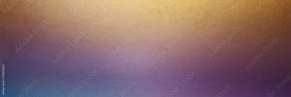 Sand yellow to lavender blue color gradient shiny metal sheet surface smooth texture banner panoramic background banner template backdrop from Generative AI - obrazy, fototapety, plakaty 