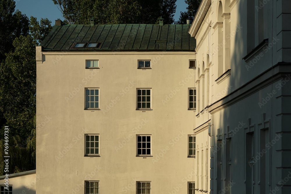 Fototapeta premium Exterior of the building of the district museum in Koszalin, Poland