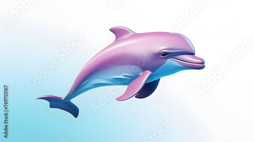 Dolphin Sea Icon 3d