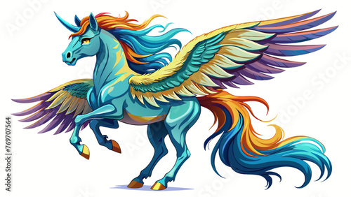  Realistic Pegasus Illustration  High-Quality Vector Design for Imagination 