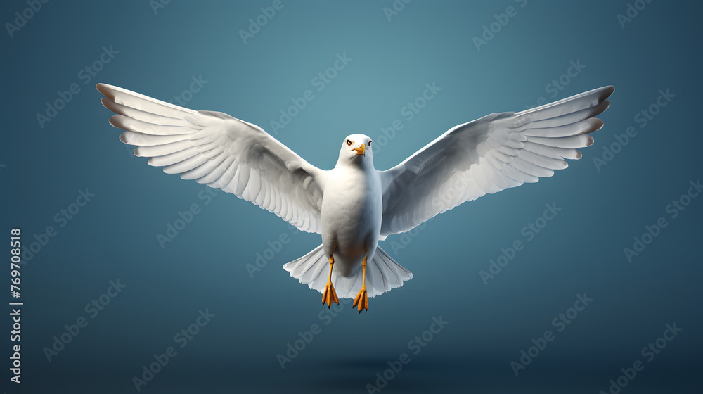 Seagull Sea Icon 3d